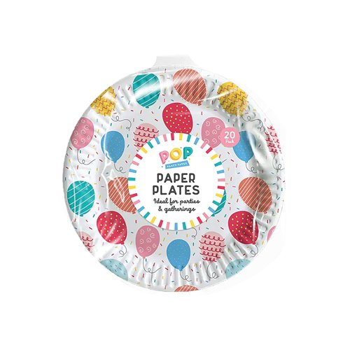Party Paper Plates x20 Pack of 18 PAR11523OB