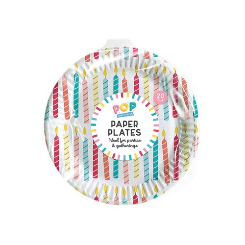Party Paper Plates x20 Pack of 18 PAR11523OB