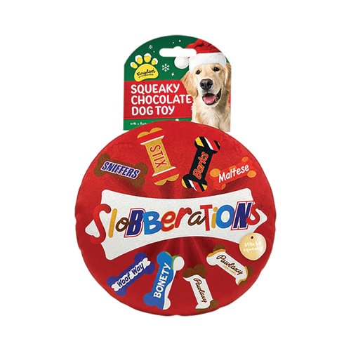 Christmas Chocolate Box Squeaky Dog Toy XMA13509OB
