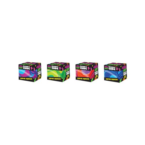 Marble Squishy Cube 50x50x50mm Pack of 12 TOY13941OBCDU