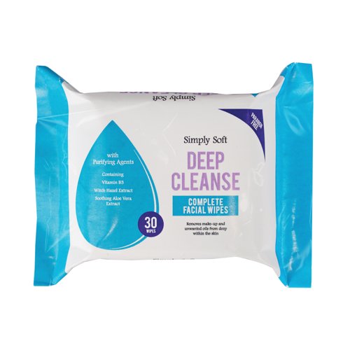Simply Deep Cleanse Facial Wipes x30 Pack of 48 PER1858OB