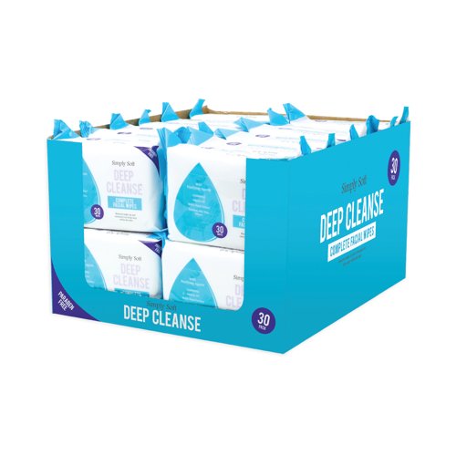 Simply Deep Cleanse Facial Wipes x30 Pack of 48 PER1858OB