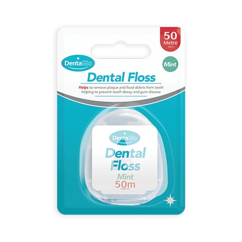 Dentaglo Waxed Nylon Dental Floss Mint Pack of 24 PER4970