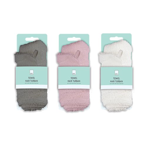 Forever Beautiful Towel Hair Turban Assorted Pack of 24 PER7905