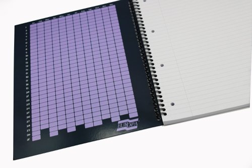 Europa Splash Notebooks 160 Lined Pages A4+ Purple Cover (Pack of 3) EU1502Z