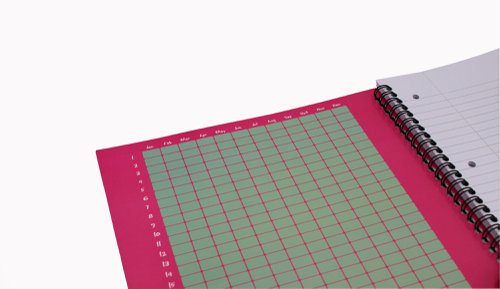 Europa Splash Notebooks 160 Lined Pages A4+ Pink Cover (Pack of 3) EU1503Z