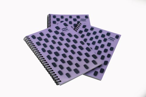 Europa Splash Notebooks 160 Lined Pages A5 Purple Cover (Pack of 3) EU1504Z