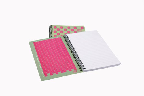 Europa Splash Notebooks 160 Lined Pages A5 Pink Cover (Pack of 3) EU1505Z