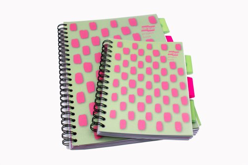 Europa Splash Project Book 200 Lined Pages A5 Pink Cover (Pack of 3) EU1509Z | Clairefontaine