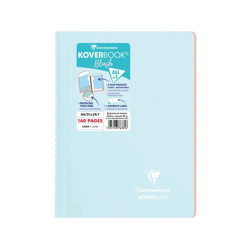 Clairefontaine Koverbook Wire Notebook A4 Assorted (Pack of 5) 376781C