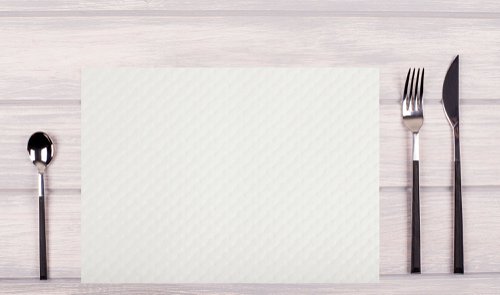 Exacompta Cogir Placemats 300x400mm Embossed Paper White (Pack of 500) 354051I | Exacompta