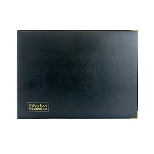 Exacompta Guildhall Loose-Leaf Visitors Book Landscape Black T40