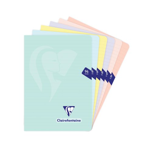 Clairefontaine Mimesys Notebook Lined 48 Sheets A5 (Pack of 10) 308686C | Clairefontaine