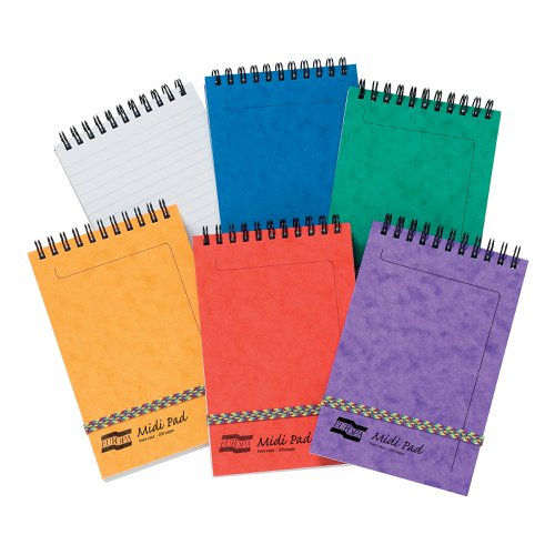 Clairefontaine Europa Midi Notepad 152x102mm Assortment A (Pack of 10) 4935