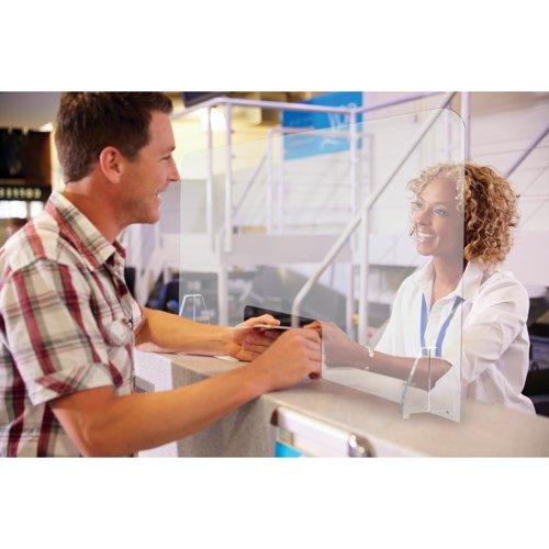 Exacompta Sneeze Guard POS And Cash Register 58 x 18.5 x 95cm 80458D