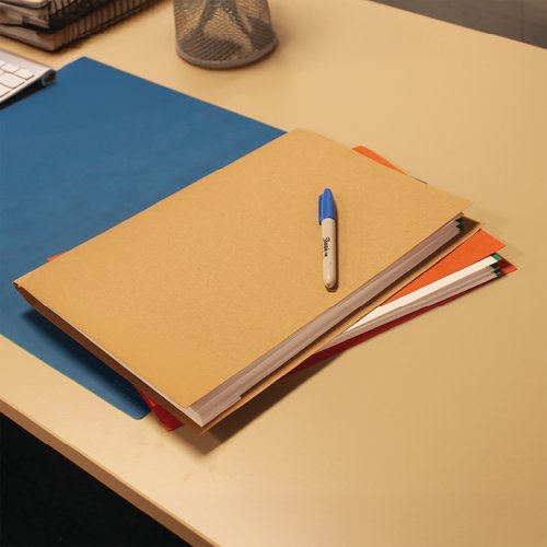 Exacompta Guildhall Square Cut Folder 315gsm Foolscap Blue (Pack of 100) FS315-BLUZ