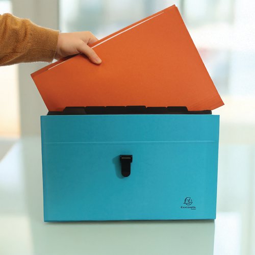 Exacompta Guildhall Square Cut Folder 315gsm Foolscap Blue (Pack of 100) FS315-BLUZ