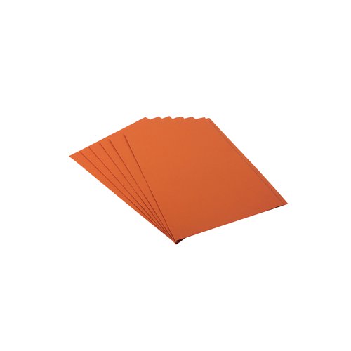 Exacompta Guildhall Square Cut Folder 315gsm Foolscap Orange (Pack of 100) FS315-ORGZ