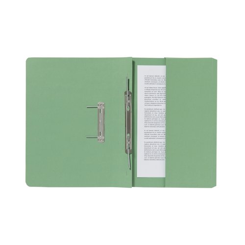 Exacompta Guildhall Pocket Spiral File 285gsm Green (Pack of 25) 347-GRNZ