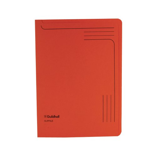 Exacompta Guildhall Slipfile Manilla 230gsm Orange (Pack of 50) 4607Z