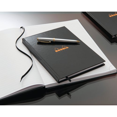 Rhodia Business Book A4 Casebound Hardback 192 Pages Black (3 Pack) 119230C