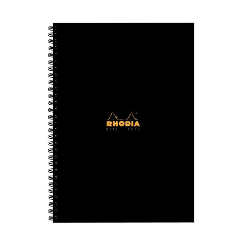 Rhodia Business A4 Book Wirebound Hardback 160 Pages Black (Pack of 3) 119232C | GH15280 | Clairefontaine