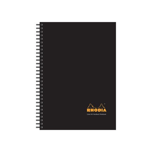 Rhodia Black A5 Wirebound Business Book (Pack of 3) 119233C | Clairefontaine