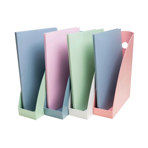 Exacompta Autentik Magazine Files A4+ Assorted (Pack of 4) 182303SETD