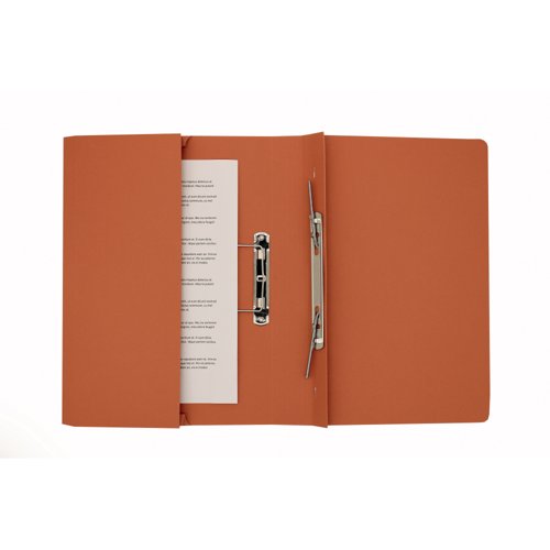 Exacompta Guildhall Transfer Spiral Pocket File 315gsm Foolscap Orange (Pack of 25) 349-ORG