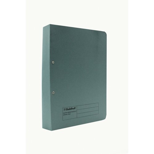 Exacompta Guildhall Heavyweight Transfer Spiral File 420gsm Foolscap Blue (Pack of 25) 211/7000