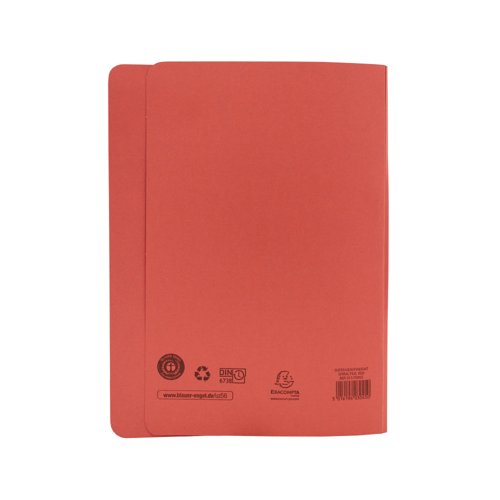 Exacompta Guildhall Heavyweight Transfer Spiral File 420gsm Foolscap Red (Pack of 25) 211/7005
