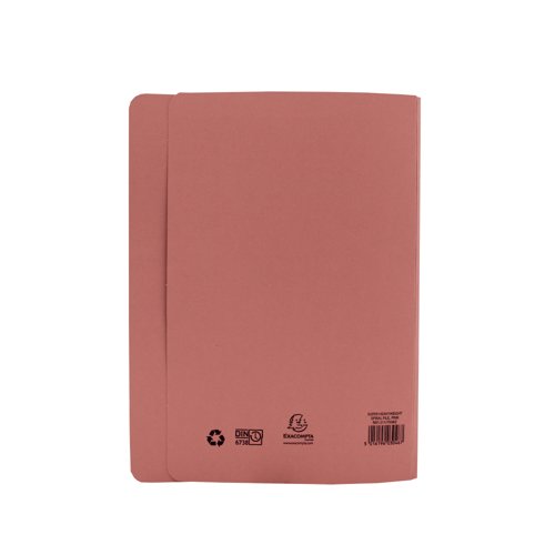 Exacompta Guildhall Heavyweight Transfer Spiral File 420gsm Foolscap Pink (Pack of 25) 211/7006