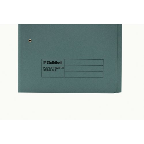 Exacompta Guildhall Right Hand Transfer Spiral Pocket File Foolscap Blue (Pack of 25) 211/9060Z