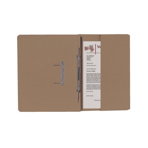 Exacompta Guildhall R/Hand Transfer Spiral Pocket File 315gsm Foolscap Buff (Pack of 25) 211/9061Z