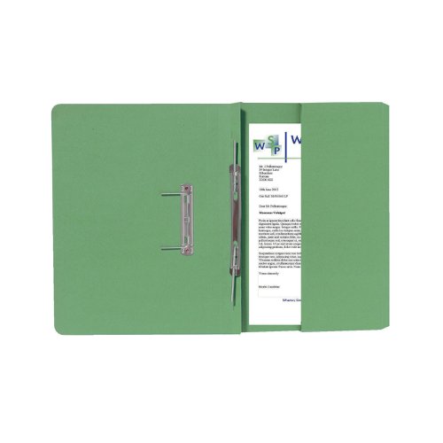 Exacompta Guildhall Right Hand Transfer Spiral Pocket File Foolscap Green (Pack of 25) 211/90662Z | Exacompta