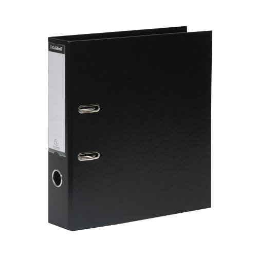 Exacompta Guildhall 80mm Lever Arch File A4 Black (Pack of 10) 222/2000Z