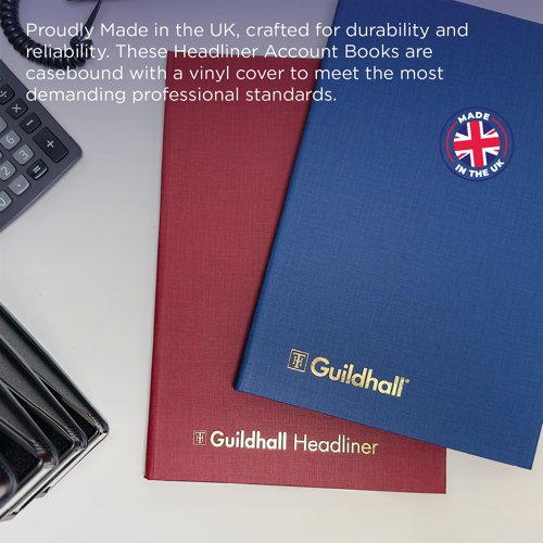 Exacompta Guildhall Headliner 6 Cash Column Account Book 38/6 1147 | Exacompta