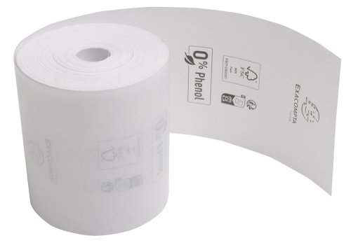 The high-quality till roll from Exacompta measures 80mm x 72mm x 76m and doesn't have a core, making it a zero-plastic product. Complete with a warning strip when running low, these white rolls are supplied in plastic-free, retail friendly packaging, in a pack of 10.