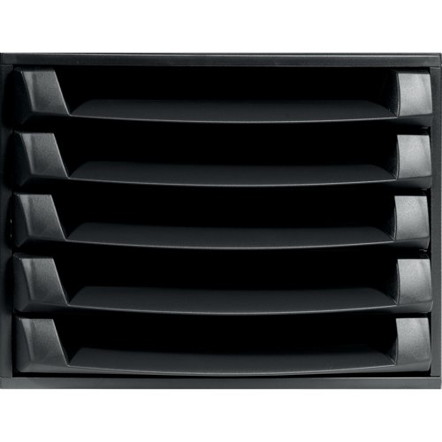 Forever 5 Drawer Set Black (W284 x D387 x H218mm) 221014D