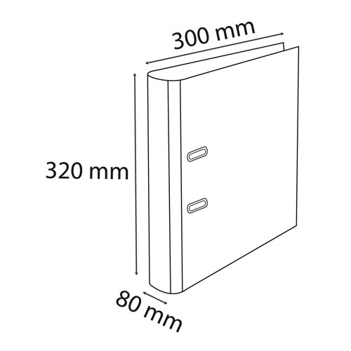 Exacompta Eterneco Lever Arch File 80mm A4 Assorted (Pack of 6) 53947E