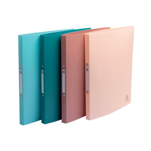 Exacompta Skandi Recycled Polypropylene Ring Binder Assorted (Pack of 4) 54270E Ring Binders GH54270