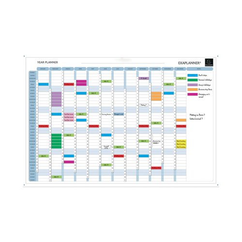 Exacompta Magnetic Perpetual Year Planner (Comes with magnets, magnet strips, pens and box) 56153E