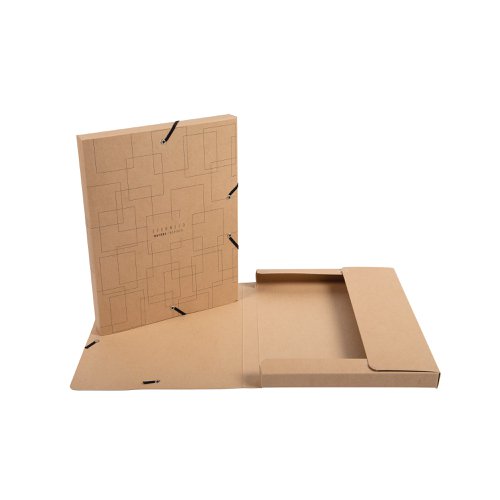 Exacompta Eterneco Cardboard Box File 25mm Assorted (Pack of 8) 59247E