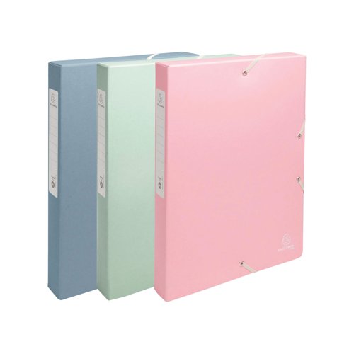 Exacompta Autentik Filing Box 40mm Spine A4 Assorted 59339E