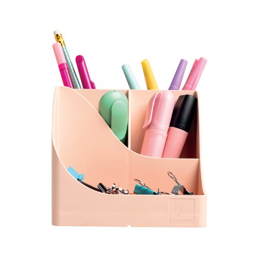 Exacompta Skandi Recycled Plastic PenWave Pen Pot Nude 69531D | Exacompta