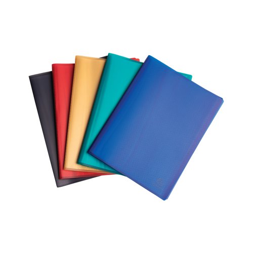 Exacompta OPAK Recycled Display Book 20 Pockets A4 Assorted (Pack of 5) 78520E