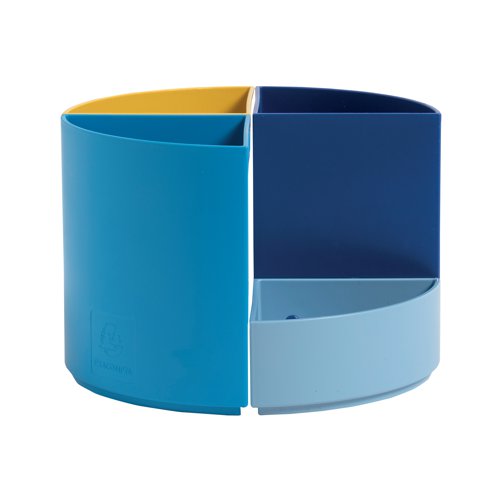 Exacompta Bee Blue The Quarter Desk Tidy Recycled Assorted 68202D EA | ExaClair Limited