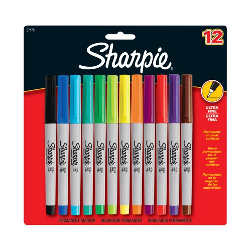 Sharpie Permanent Marker Fine Assorted (Pack of 12) 1986438