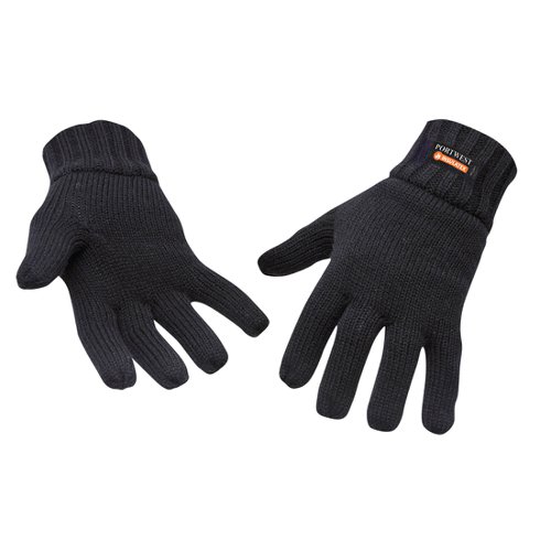 Portwest Insulated Knit Glove Blk (Pack of 12)