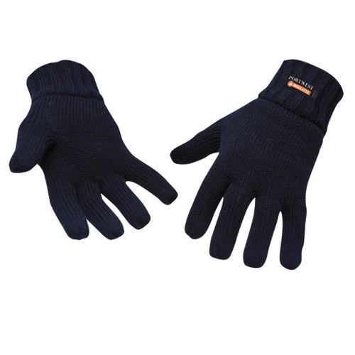 Portwest Insulated Knit Glove Navy (Pack of 12)